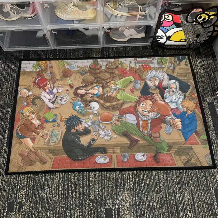 Guild Feast Rug – Unique Fantasy Anime Rug for Game Room or Fan Gift - Image 4