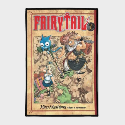 This *Fairy Tail* comic volume 1 cover rug is a stylish addition to your room. It’s a great gift for fans looking to showcase their love for the series in a unique way.