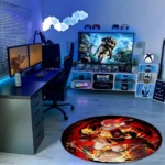 Natsu Round Rug – Fun Floor Mat for Bedroom or Gaming Setup - Image 3