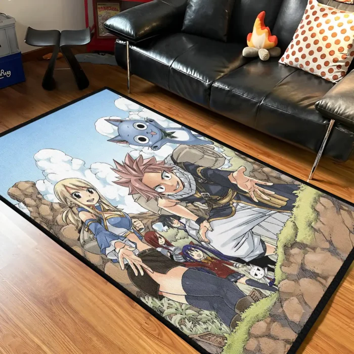 FT Anime Art Area Rug – Cool Fairy Tail Carpet for Bedroom or Gaming Setup - Image 2