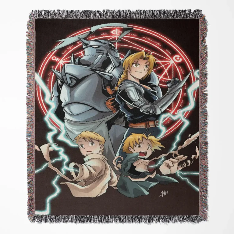 FA woven tapestry throw blanket, classic wall art and room decor, an anime-inspired accent piece for adding flair to your home decor.
