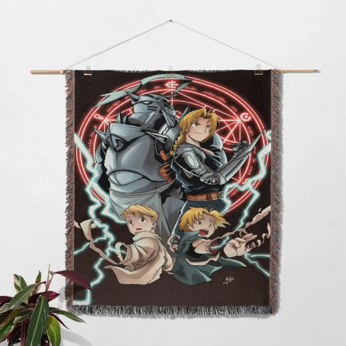FA Woven Tapestry Throw Blanket – Classic Wall Art, Room & Home Decor, Anime-Inspired Accent - Image 2