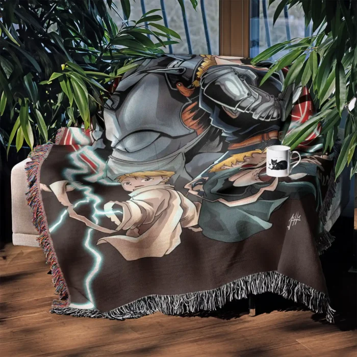 FA Woven Tapestry Throw Blanket – Classic Wall Art, Room & Home Decor, Anime-Inspired Accent - Image 3