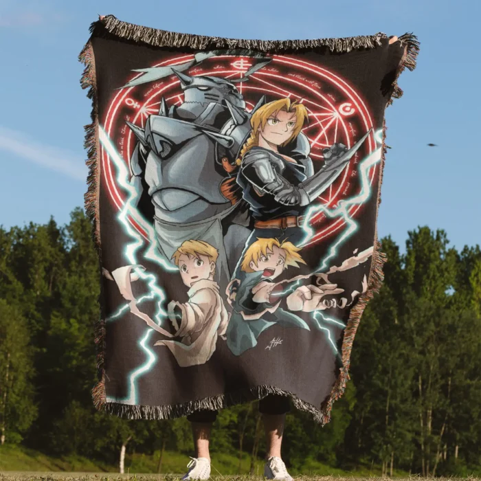 FA Woven Tapestry Throw Blanket – Classic Wall Art, Room & Home Decor, Anime-Inspired Accent - Image 4