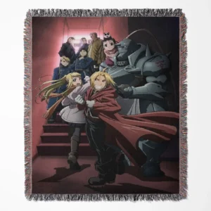 FA woven tapestry throw blanket, cozy throw and room decor, stylish accent piece for fans of the FA series to enjoy in any room.