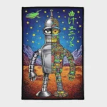Step into the sci-fi universe of *Futurama* with this cool rug. Ideal for gaming rooms or as a fan gift, it adds a fun and quirky vibe to your decor, perfect for fans of the show.