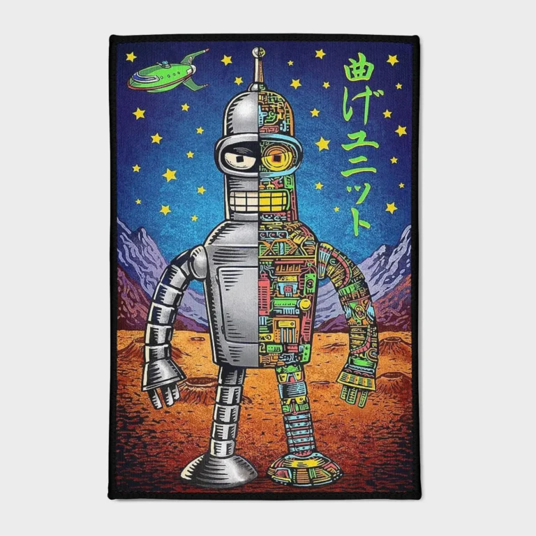 Step into the sci-fi universe of *Futurama* with this cool rug. Ideal for gaming rooms or as a fan gift, it adds a fun and quirky vibe to your decor, perfect for fans of the show.