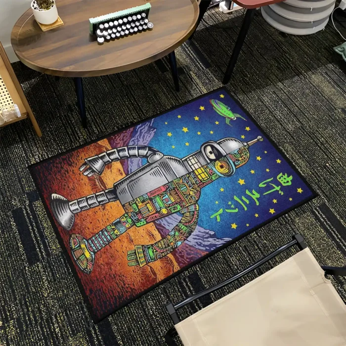Futurama Rug – Cool Sci-Fi Carpet for Gaming Room or Fan Gift Decor - Image 2