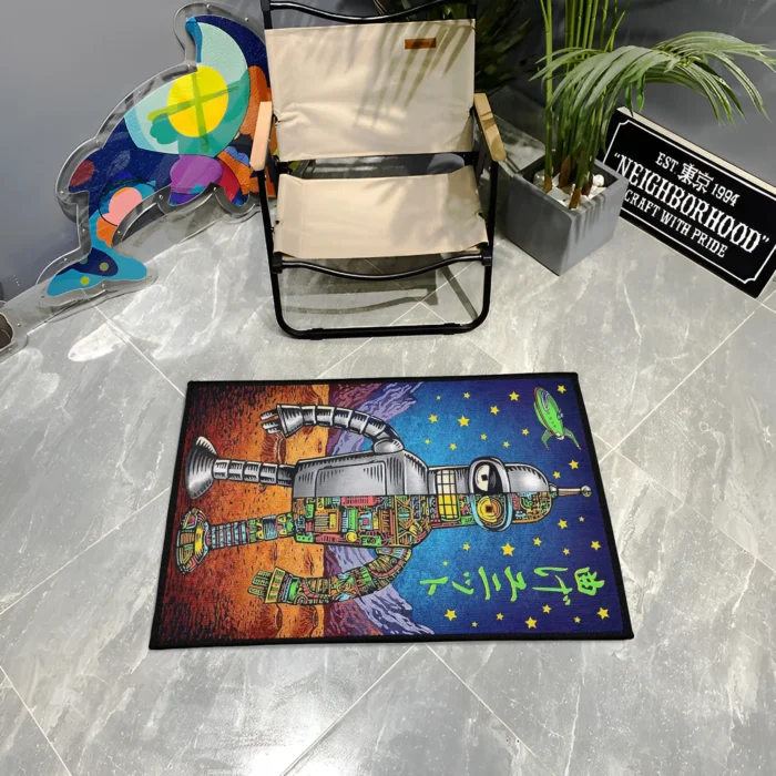 Futurama Rug – Cool Sci-Fi Carpet for Gaming Room or Fan Gift Decor - Image 3
