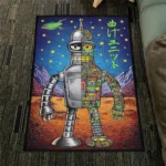 Futurama Rug – Cool Sci-Fi Carpet for Gaming Room or Fan Gift Decor - Image 4