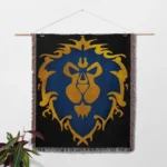 WOW Alliance Woven Tapestry Throw Blanket – Stylish Wall Rug, Room Decor, Collectible Merch - Image 2