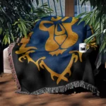 WOW Alliance Woven Tapestry Throw Blanket – Stylish Wall Rug, Room Decor, Collectible Merch - Image 3