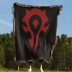 WOW Horde Woven Tapestry Throw Blanket – Cool Wall Rug, Room Decor, Home Decor, Perfect Gift - Image 4