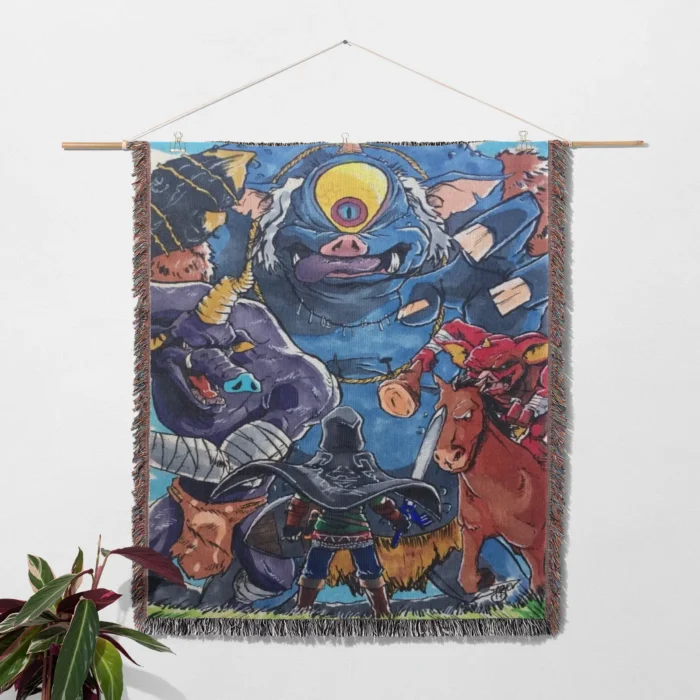 Zelda Woven Tapestry Throw Blanket – Epic Wall Rug, Room Decor, Cozy Home Decor, Perfect Gift - Image 2