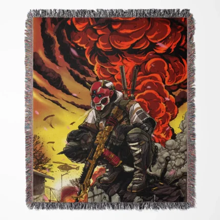 Call of Duty woven tapestry throw blanket, featuring cool wall art, wall rug, and room decor, making it an ideal gift for fans.
