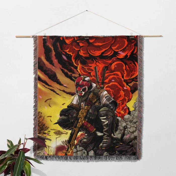 Cod Woven Tapestry Throw Blanket – Cool Wall Art, Room & Home Decor, Wall Rug & Gift - Image 2