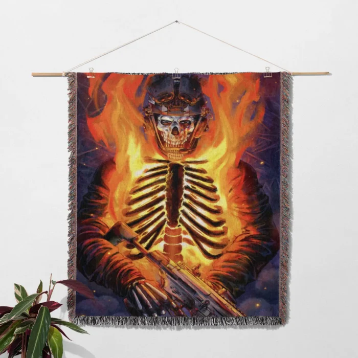 Cod Woven Tapestry Throw Blanket – Soft Picnic Mat, Wall Rug, Home & Room Accent - Image 2