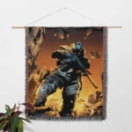 Cod Woven Tapestry Throw Blanket – Stylish Wall Rug, Room Decor & Perfect Gift Idea - Image 2