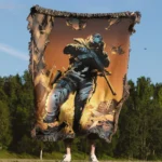 Cod Woven Tapestry Throw Blanket – Stylish Wall Rug, Room Decor & Perfect Gift Idea - Image 4