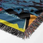 2077 Woven Tapestry Throw Blanket – Cozy Wall Art, Home Decor & Gamer Merch - Image 6