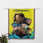 Cyberpunk Woven Tapestry Throw Blanket – Soft Wall Rug, Unique Room Decor & Cozy Gift - Image 2
