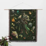 Souls Sorcerer Inventory Woven Tapestry Throw Blanket – Stylish Wall Rug, Room Decor, Collectible Merch - Image 2