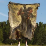 Souls Yhorm the Giant Woven Tapestry Throw Blanket – Epic Wall Art, Cozy Room Decor, Home Decor Accent - Image 4