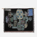 The Skeld Woven Tapestry Throw Blanket – Unique Wall Art, Room & Home Decor, Cozy Throw - Image 2