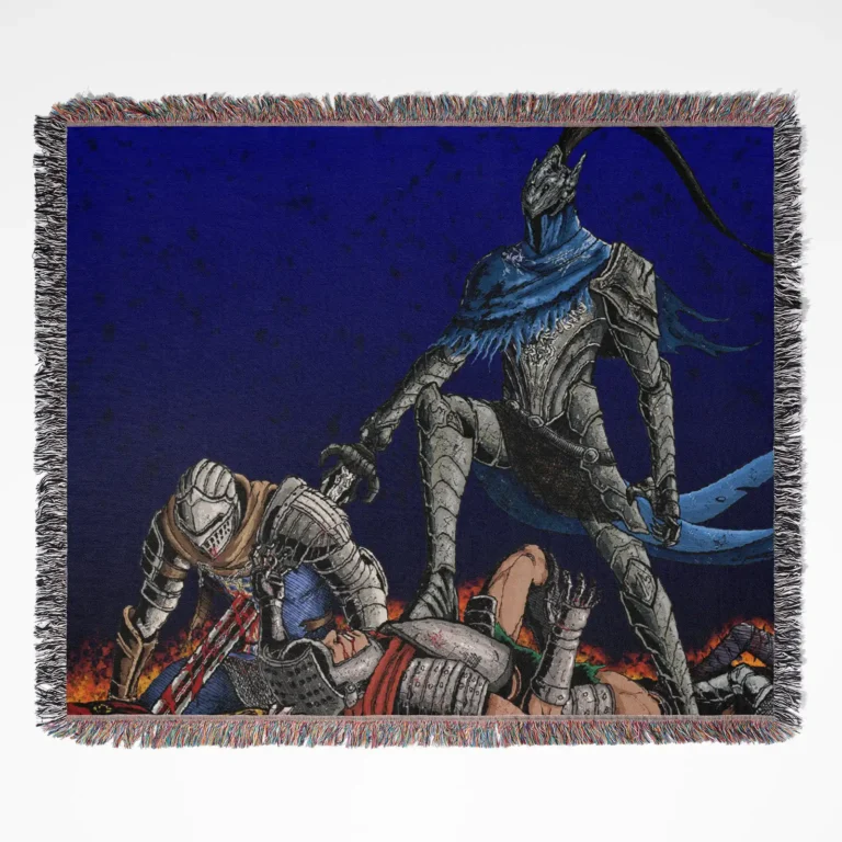 Dark Souls woven tapestry throw blanket, designed with stylish room decor and wall rug, ideal as a collectible accent and home decor piece.