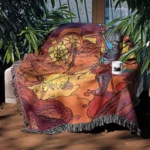 Souls Woven Tapestry Throw Blanket – Collectible Wall Rug, Room Decor, Home Decor, Cozy Throw - Image 3