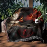 Diablo Woven Tapestry Throw Blanket – Vintage Wall Rug, Cozy Home Decor, Ideal Collectible for Fans - Image 4