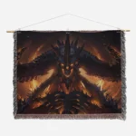 Diablo Woven Tapestry Throw Blanket – Stylish Wall Art, Versatile Picnic Mat, Perfect Gaming Room Accent - Image 2