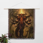 Diablo Woven Tapestry Throw Blanket – Classic Wall Art, Cozy Throw for Room or Home Decor - Image 2