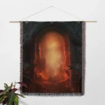 Diablo Woven Tapestry Throw Blanket – High-Quality Wall Art, Durable Picnic Mat, Great Room Accent - Image 2