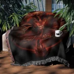 Diablo Woven Tapestry Throw Blanket – Limited Edition Wall Rug, Cozy Home Decor, Collectible Gaming Merch - Image 3