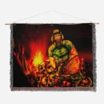 Doom Woven Tapestry Throw Blanket – Epic Wall Rug, Room Decor, Collectible Merch - Image 2