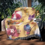 ACNH Woven Tapestry Throw Blanket – Cute Wall Art, Cozy Room & Home Decor, Perfect Gift - Image 3