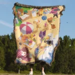 ACNH Woven Tapestry Throw Blanket – Cute Wall Art, Cozy Room & Home Decor, Perfect Gift - Image 4