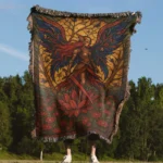 Elden The Empress Woven Tapestry Throw Blanket – Epic Wall Art, Room Decor, Cozy Home Decor, Perfect Gift - Image 4