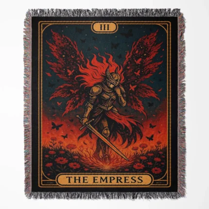 Elden Ring woven tapestry throw blanket, featuring stylish wall rug design and room decor, perfect as a collectible accent for Elden Ring fans.