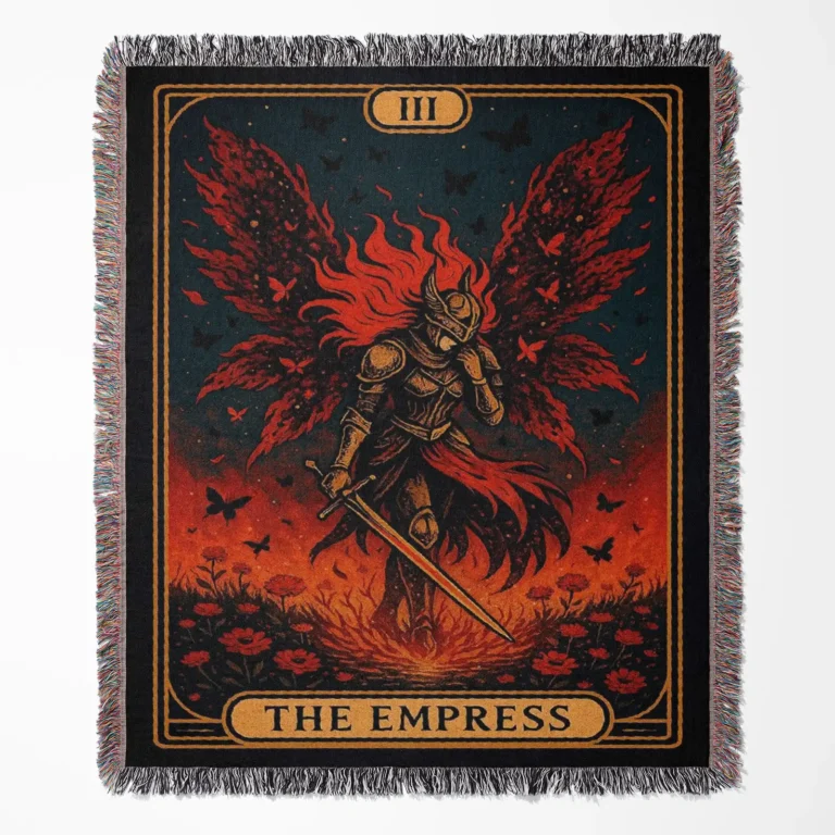 Elden Ring woven tapestry throw blanket, featuring stylish wall rug design and room decor, perfect as a collectible accent for Elden Ring fans.