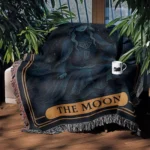 Elden The Moon Game Woven Tapestry Throw Blanket – Unique Wall Art, Cozy Room Decor, Home Decor - Image 3