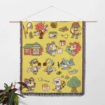 ACNH Woven Tapestry Throw Blanket – Vibrant Wall Rug, Room & Home Decor, Cozy Throw - Image 2