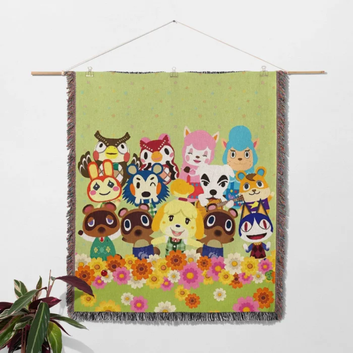 ACNH Woven Tapestry Throw Blanket – Stylish Wall Art, Room & Home Decor, Collectible Accent - Image 2