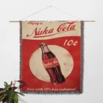 FO Nuka Cola Woven Tapestry Throw Blanket – Fun Wall Art, Picnic Mat, Room Decor, Perfect Collectible - Image 2