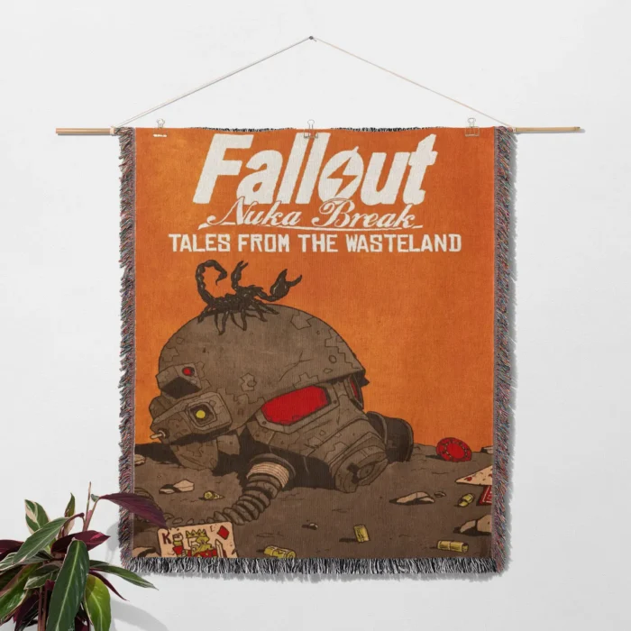FO Nuka Break Woven Tapestry Throw Blanket – Fun Wall Rug, Cozy Room Decor, Perfect Gift - Image 2