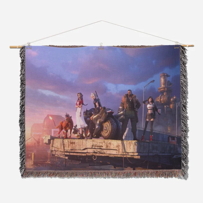 FF7 Woven Tapestry Throw Blanket – Epic Wall Art, Cozy Room Decor, Home Decor Accent - Image 2