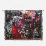 FF14 Woven Tapestry Throw Blanket – Fun Wall Rug, Room Decor, Picnic Mat, Perfect Gift - Image 2
