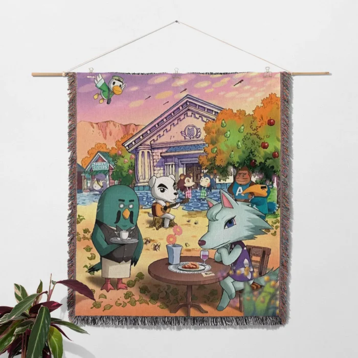 ACNH Woven Tapestry Throw Blanket – Adorable Wall Art, Room & Home Decor, Cozy Throw - Image 2