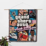 GTA Vice City Woven Tapestry Throw Blanket – Epic Wall Rug, Cozy Room Decor, Home Decor Accent - Image 2